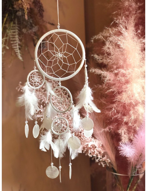 인테리어 자개 모빌 드림캐쳐, 레인보우