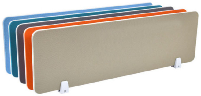 사무실 책상 파티션 메쉬 스크린 이동식 칸막이, 청록색120x30cm