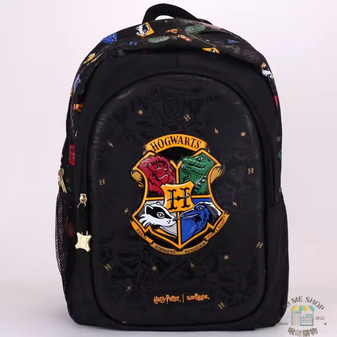 Smiggle 潮流後背包 輕巧耐用 舒適減壓, 哈利波特 大號書包(42x30cm)