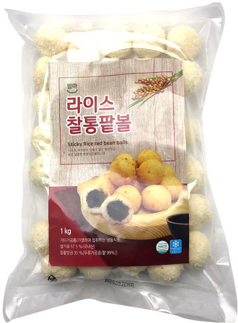 에녹에프에스 맘마 라이스찰통팥볼, 1개, 1kg