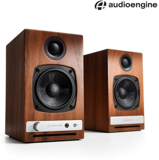 (오디오엔진) (2채널 블루투스) HD3 데스크탑 스피커, 블랙, 블랙