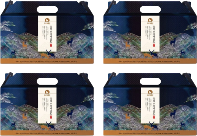 프리미엄 올바른 흑염소 진액 골드, 4개, 2.1L