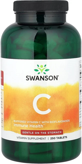 Swanson 스완슨 비타민C 250 태블릿 건강유지 영양제, 1개, 250정 - 쿠팡