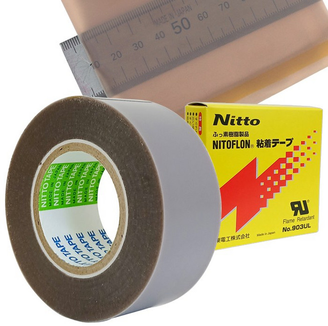 니토 903UL 테프론 테이프 0.18t 30mm x 10M 내열 전기 절연 접착테이프