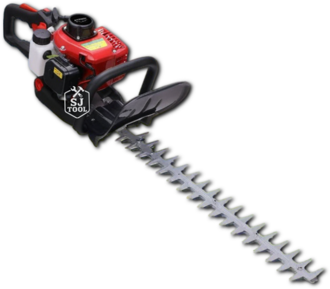 [SJ TOOL 특가] 고출력 엔진 전정기 예초기 헤지 트리머 전지톱 양날 울타리 조경 가지치기 커터, 1세트, [직경1cm컷팅] 엔진 2행정 양날블레이드