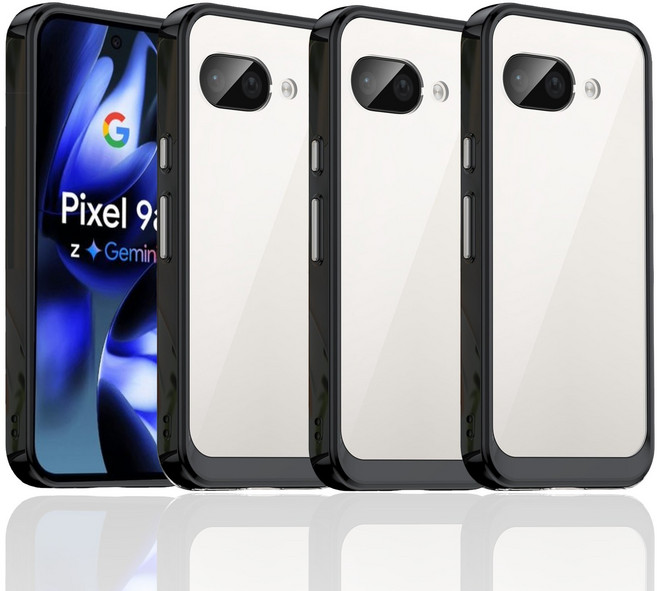 구글 픽셀 9A 하이브리드 투명 범퍼 케이스 3개