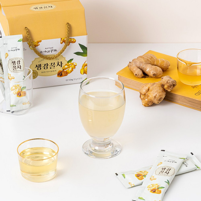 생강차 생강청 스틱형 액상 생강꿀차 선물용30g(50개), 1개, 30g, 50개입