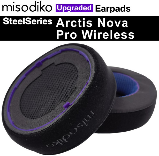 미소디코 스틸시리즈 Arctis Nova Pro Wireless 무선 교체용 헤드폰 쿠션 이어패드, 냉각 젤