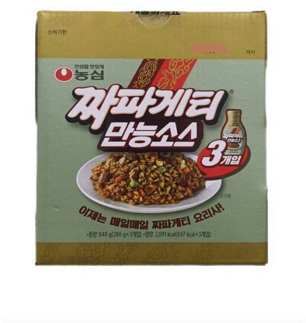 농심 짜파게티 만능소스, 280g, 3개