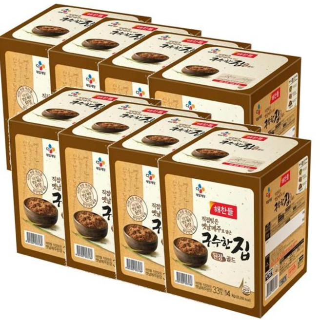 CJ 해찬들 구수한 집된장, 14kg, 8개