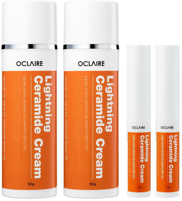 오끌레어 라이트닝 세라마이드크림 50g + 9g 울긋불긋 예민피부 데이크림, 2개