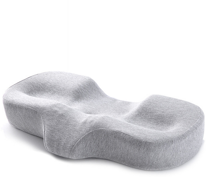식물잠 메모리폼 목편한베개 목디스크 코골이교정 경추베개 1개 그레이