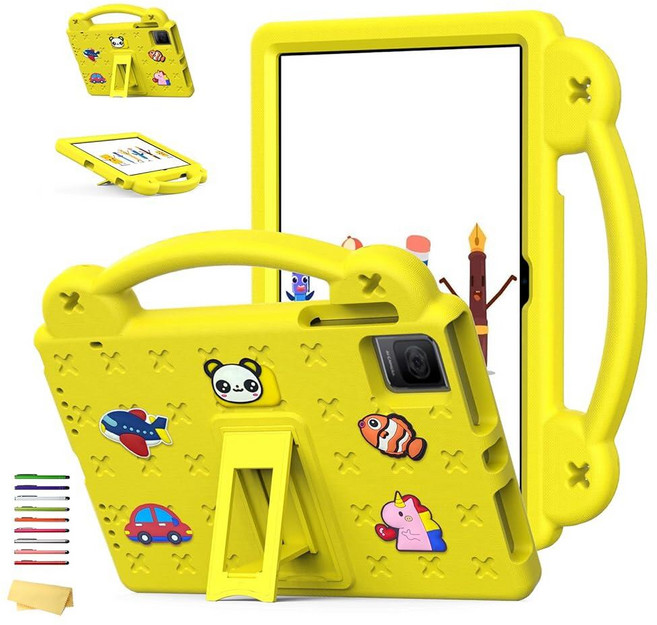 UUcovers T-Mobile REVVL 탭 10.4인치2023 및 블랙뷰 오스칼 패드 15 2023 10.4인치/탭 11 WiFi 2023/탭 se 2021/TCL 10 G, 01# Yellow Bear