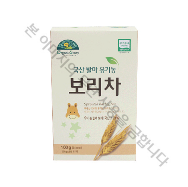 오가닉스토리 국산 발아 유기농 보리차 10개입, 100g, 1개