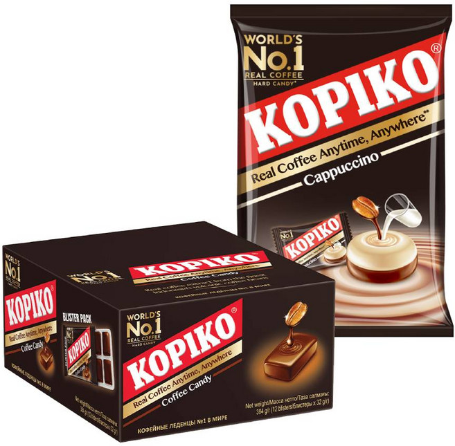 마요라 코피코 카푸치노맛 캔디 800g + 커피맛캔디 블리스터 32g x 12개, 1.184kg