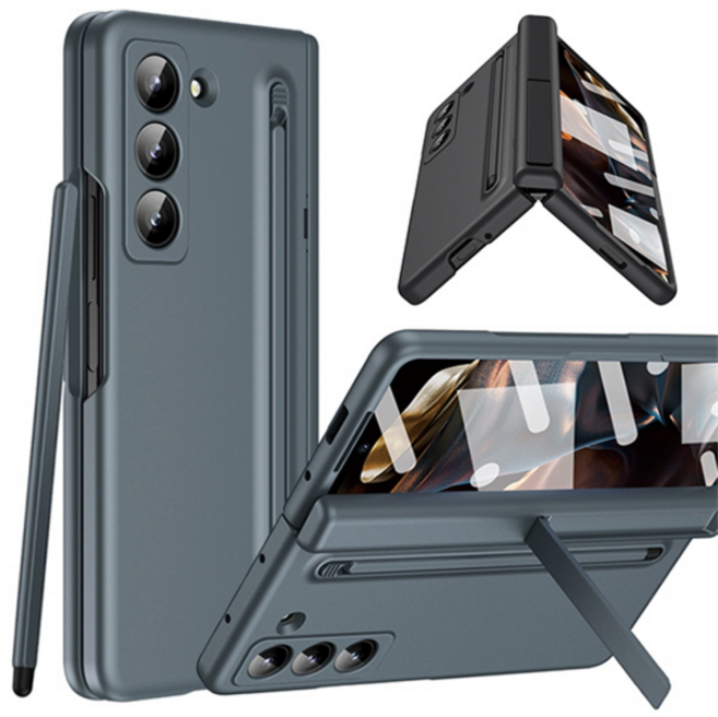 [수나르] 갤럭시Z폴드SE 제트 지 풀커버 터치펜 포함 힌지보호 펜슬롯 거치대 하드 핸드폰 케이스