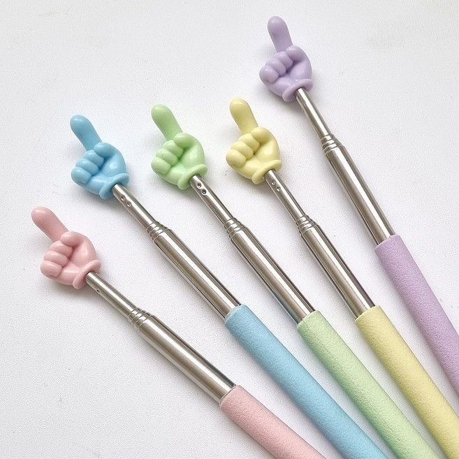 더이안 손가락 지시봉 안테나 5단 길이조절 수업용 게임용 포인터 손가락봉, 1개, 색상랜덤