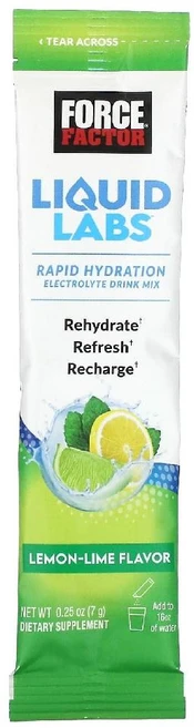 포스팩터 Liquid Labs 드링크 믹스 레몬라임 스틱팩 20개 각 72g - 쿠팡