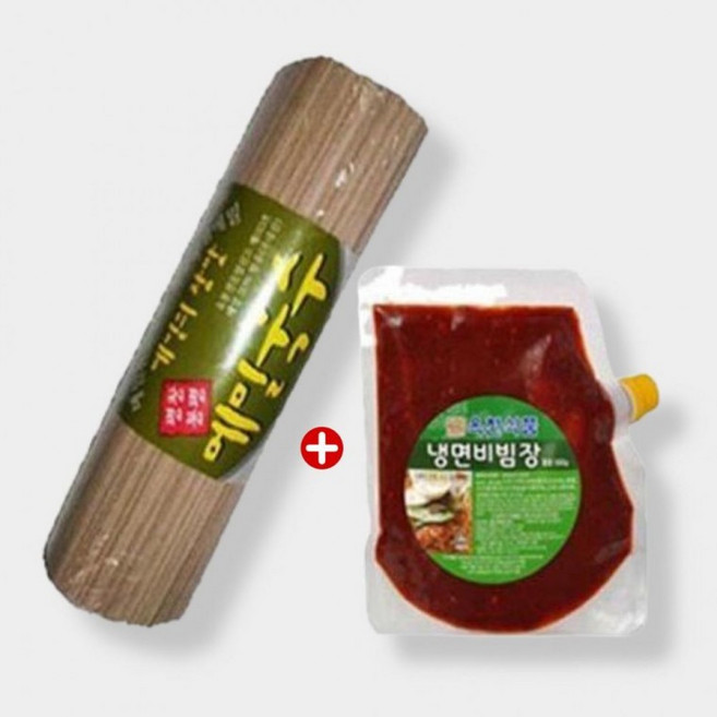 봉평 메밀 막국수 비빔국수 1kg 양념장 500g 세트, 1g, 1개