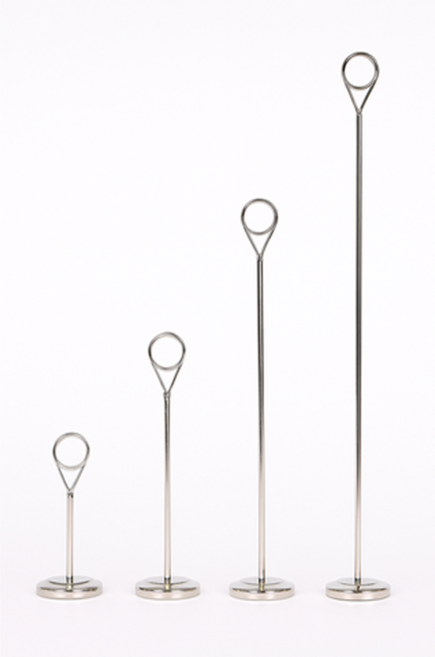 메탈 메모홀더 메모꽂이 스탠드쇼클립 40cm, 1개, 실버