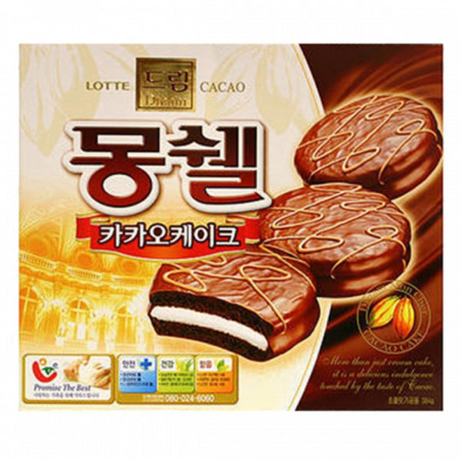 롯데 몽쉘카카오12P, 1g, 1개