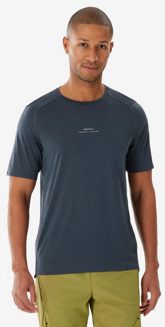 데카트론 Decathlon 남성 하이킹 반팔 티 MH500 - 슬레이트 그레이 코스모스 블루 756601
