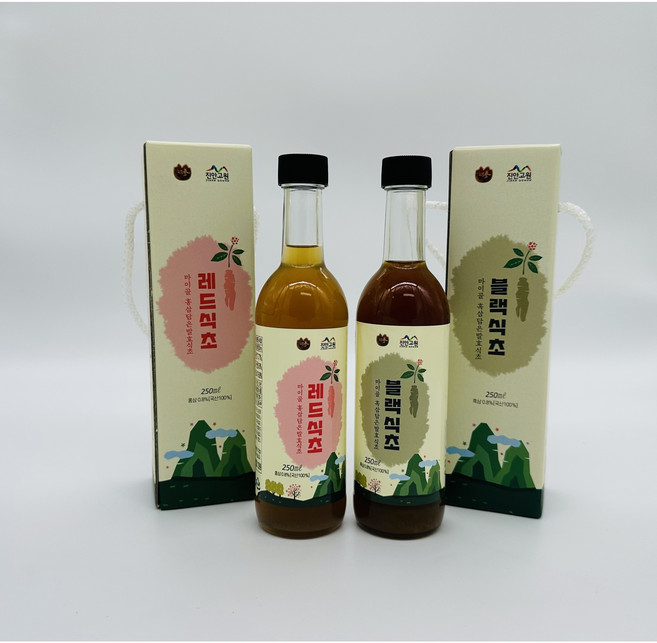 마이골발효식품 홍삼담은 발효식초 레드식초 흑삼담은 발효식초 블랙식초 -250ml, 1개, 250ml