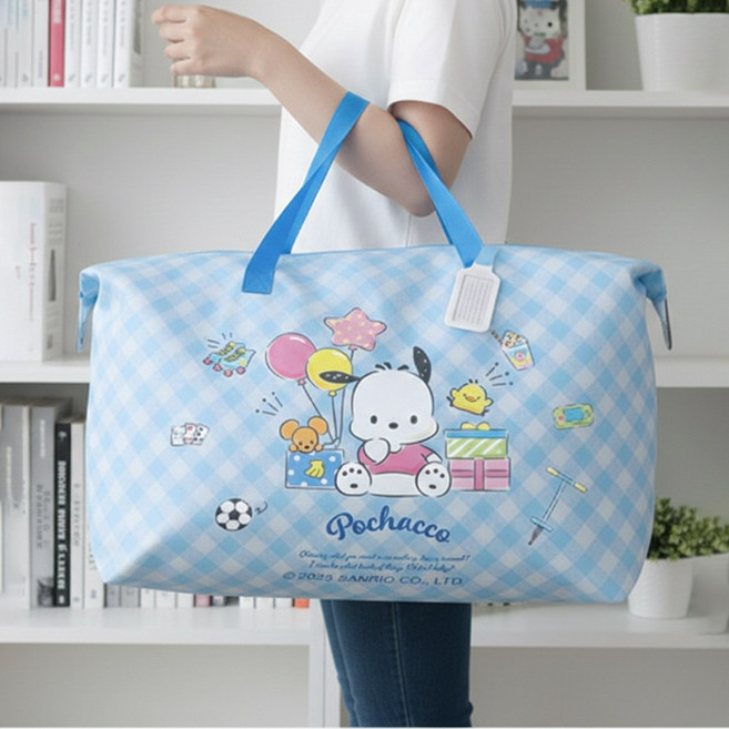 산리오 포차코 대형 방수 여행 가방 보조백 캠핑 준비물 빅사이즈 정리 수납