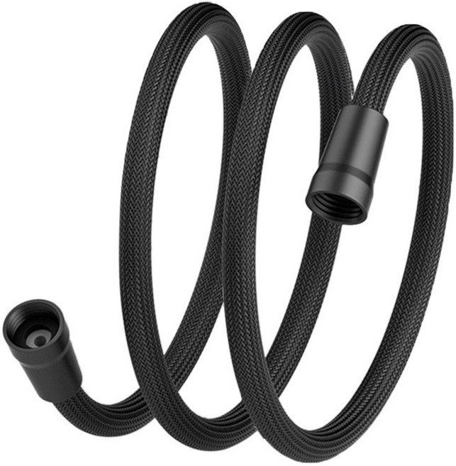 유연한 샤워 호스 와인딩 방지 핸드헬드 욕실 파이프 수도관 목욕 나일론 튜브 액세서리 범용 GI/2 1.5 m 2, 1개, Black-1.5Meter