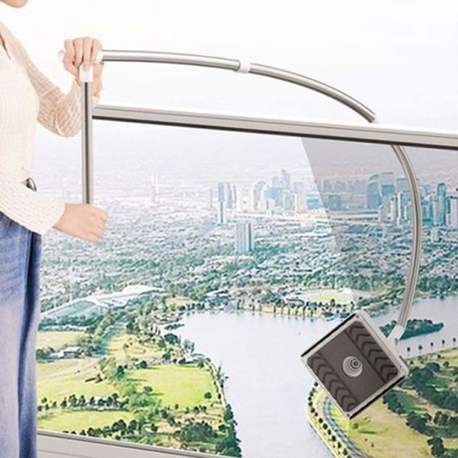 아파트 베란다 고층 외부 창문닦기 유리창닦이 유리닦기 청소 도구 창문닦이 외부고층, 본체1+스펀지2, 1개