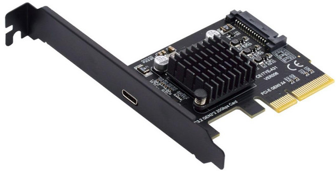 chenyang CY PCIe - USB C USB 3.2 Gen2 Type-C to PCI-E 4X Express 20Gbps 어댑터 카드 어댑터