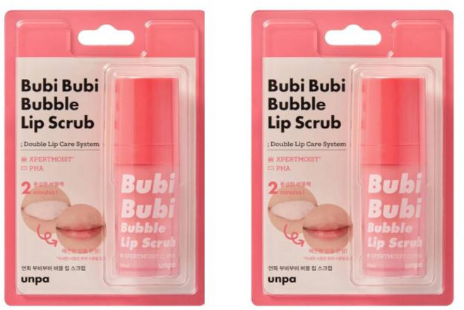 UNPA 언파 부비부비 립 스크럽 9.8ml 2팩, 9.801ml