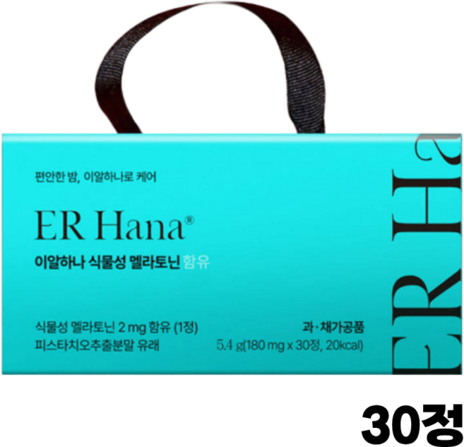 이알하나 식물성 멜라토닌 함유, 1박스, 30회분