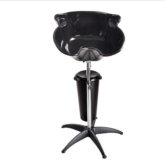 샴푸대 요양원 세발기 앉아서 샴푸 미용실 병원 간이 휴대용 가정용, 샴푸 대야 블랙 싱글 배럴, 1개