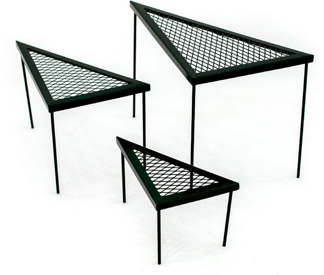 닥터캠프 삼각 테이블, 블랙, 3세트, 1단, 1세트