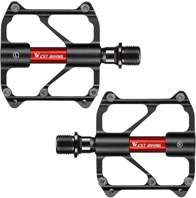 시그니처베이지 로드 자전거 티타늄 초경량 평페달 페달 YPZ114, 1개, A 크롬 몰리브덴