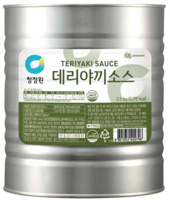 청정원 데리야끼소스, 1개, 3.5kg