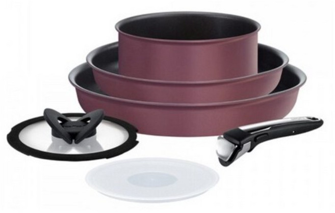 테팔 매직핸즈 인덕션 로즈 가메이 멀티 6p 세트, 프라이팬22+26+편수냄비16+뚜껑2+매직핸즈 6P세트, 로즈가메이