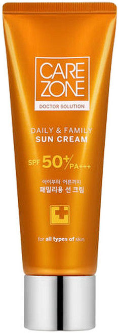 케어존 데일리&패밀리 선 케어 크림(SPF 50+/PA+++), 80ml, 1개