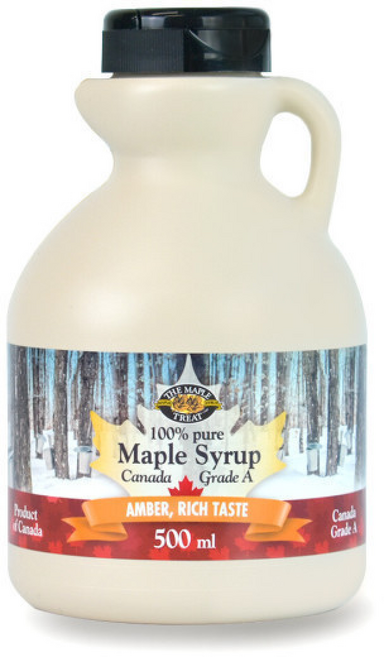 나뚜렐 앰버리치 메이플시럽 대용량 () 캐나다 메이플 100% 천연시럽, 3개, 189ml