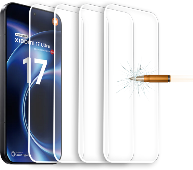 샤오미 17 울트라 액정 강화유리 방탄필름 4매, 4개