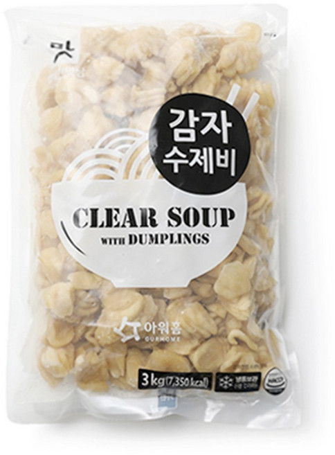 아워홈 행복한맛남 감자수제비, 3kg, 1개