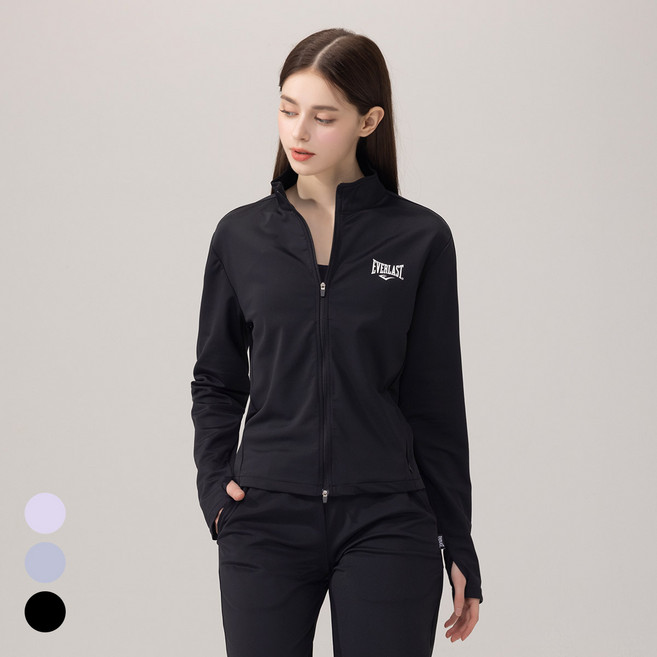 에버라스트 여성 러닝 자켓 스판 집업 트레이닝