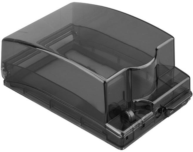 투데이리빙 방수 안전 콘센트 커버 야외 외부 누전 차단 케이스 무타공 욕실 화장실 방우 보호 플러그 덮개 세로형 침실 안심 대형 전기 마개, 블랙, 1개