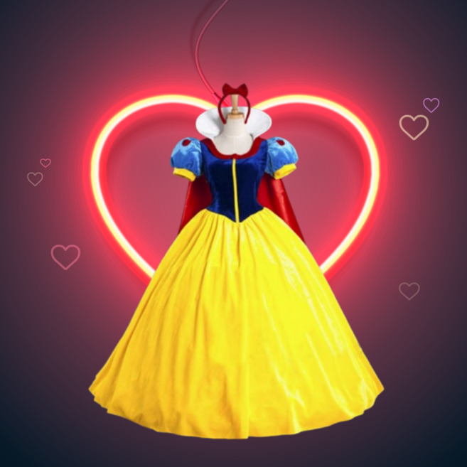 성인 백설공주 드레스 풀세트 발송 코스프레 의상 공주컨셉 사진 촬영 할로윈