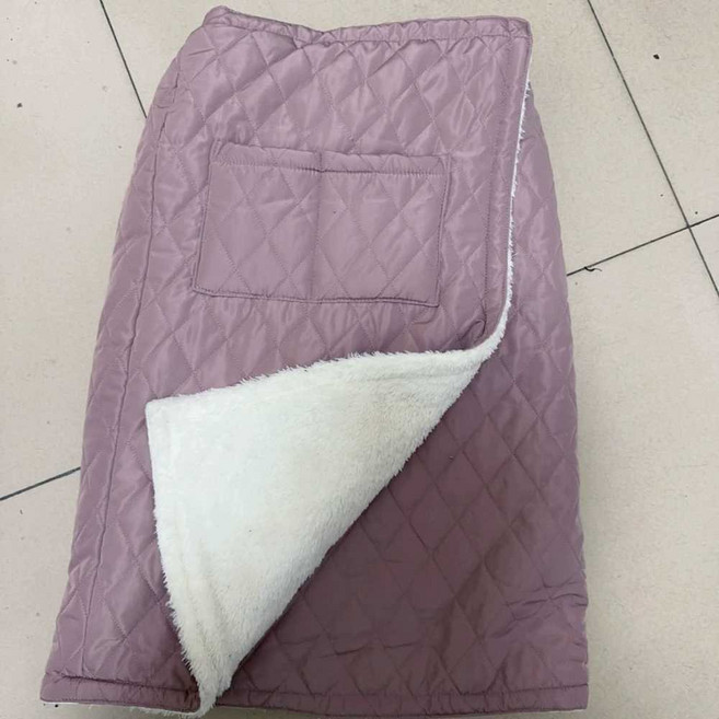퀼팅 무릎담요 패딩 방한 치마 골프 롱 똑딱이 누빔 스커트 방풍 다용도
