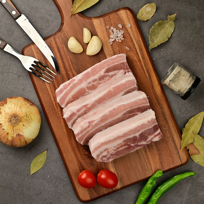 일편돈심 핀란드 청정지역 삼겹살 구이 숯불용 17mm (냉동), 1개, 500g