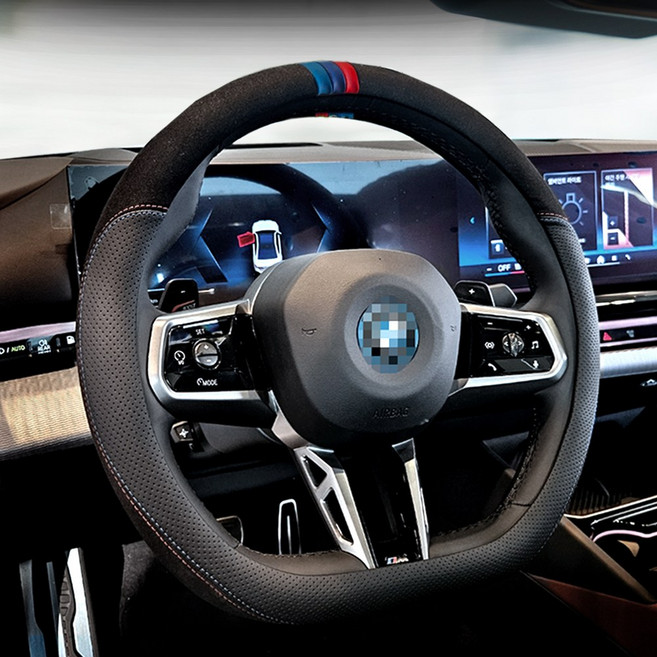 벤비아믹스 X3 X4 나파 핸들커버 알칸타라 M핸들 D컷 3색 포인트 G바디 F바디00604, D컷 알칸타라 3색, 블랙