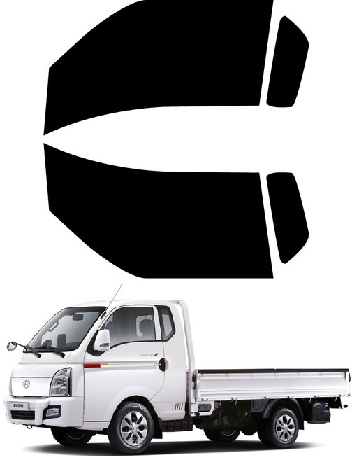 현대 포터2 1열 운전석 조수석 세트 측면 썬팅지 열차단 DIY 셀프 썬팅필름, 포터2(04-현재)1열썬팅지, IR20_5%(가장진한농도)