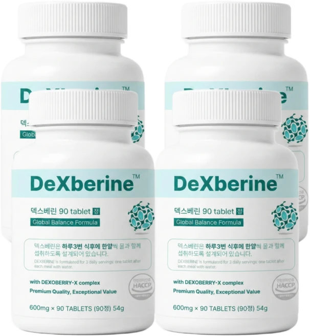 Dexberine 덱스베린정 AMPK 활성화, 4개, 90정 - 쿠팡